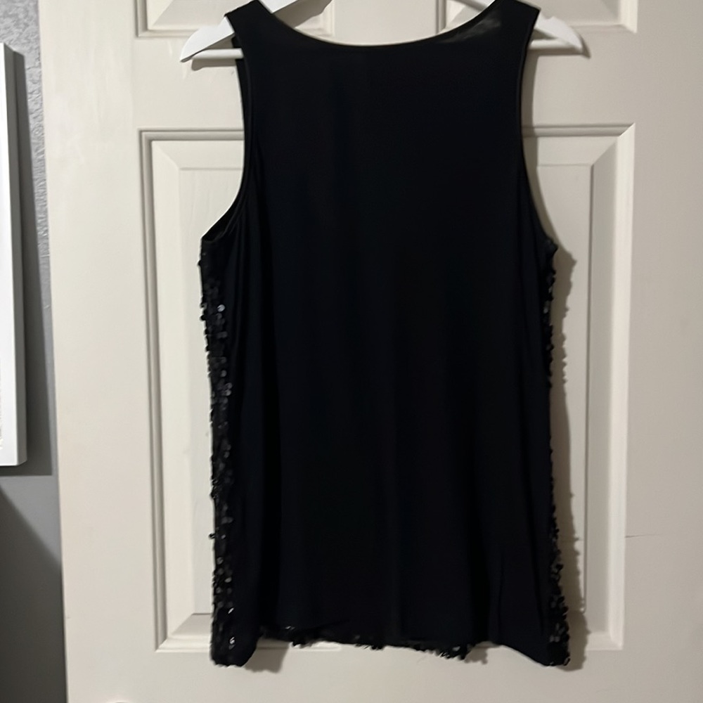 Express Black Sequin Tank Size L - image 5